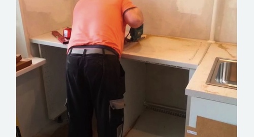 Сборка кухонного гарнитура. Абинск